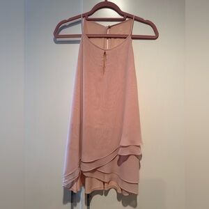 New York & Company Soft Pink Sleeveless Blouse